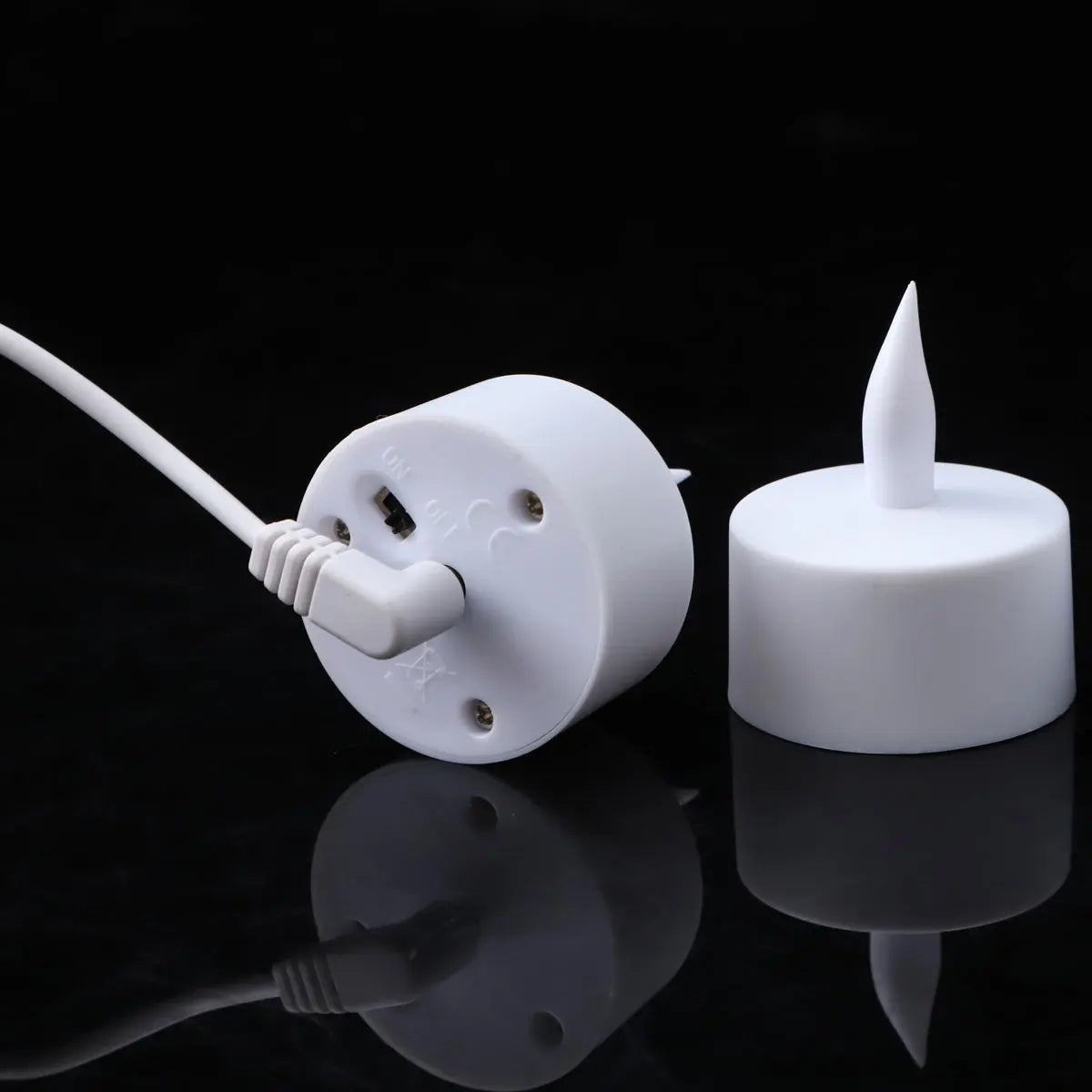décoration intérieure bougie led rechargeable sans flamme blanc moderne minimaliste adhésif usb