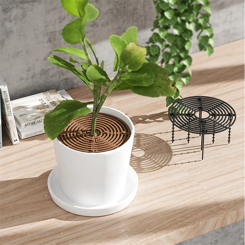 grille protection pot fleur marron clair moderne 19cm 30cm 52cm occlusion horizontal minimaliste