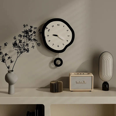 Horloge murale scandinave minimaliste transparente