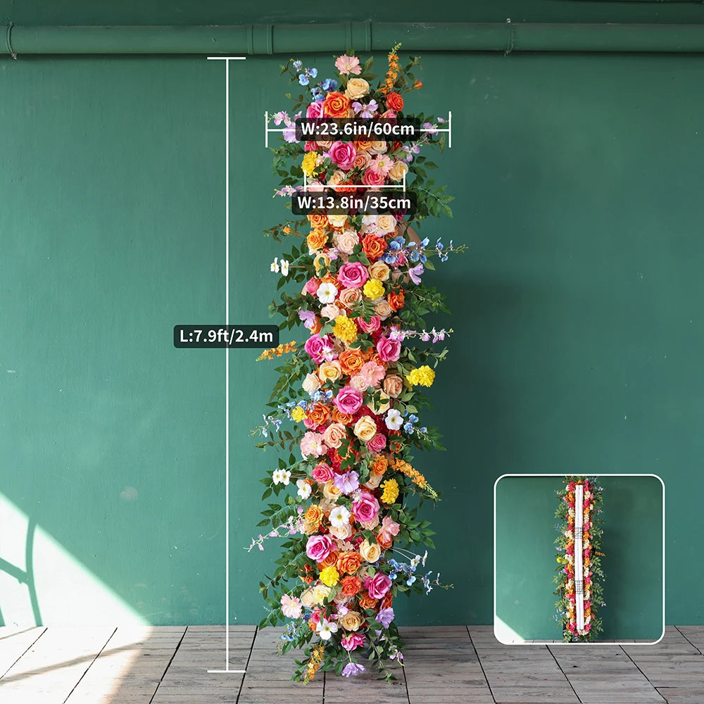 décoration mariage arches fleurs artificielles couleurs vives bouquet romantique extérieurintérieur