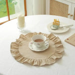 serviettes table classiques rayées rose clair serviettes table beige serviettes table blanches fronces antidérapantes