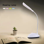 lampe led flexible interrupteur pliable moderne étudiante enfant blanc vert rose bleu