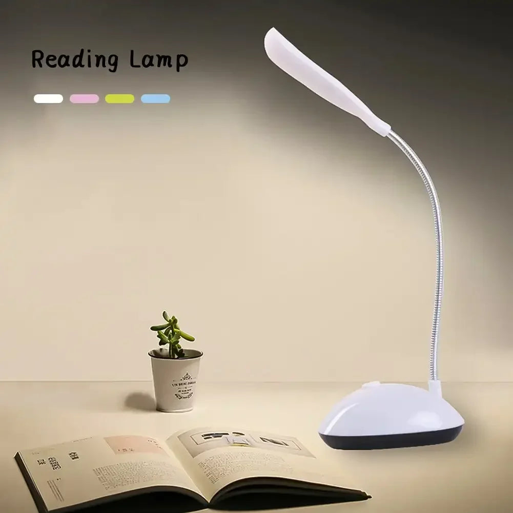 lampe led flexible interrupteur pliable moderne étudiante enfant blanc vert rose bleu