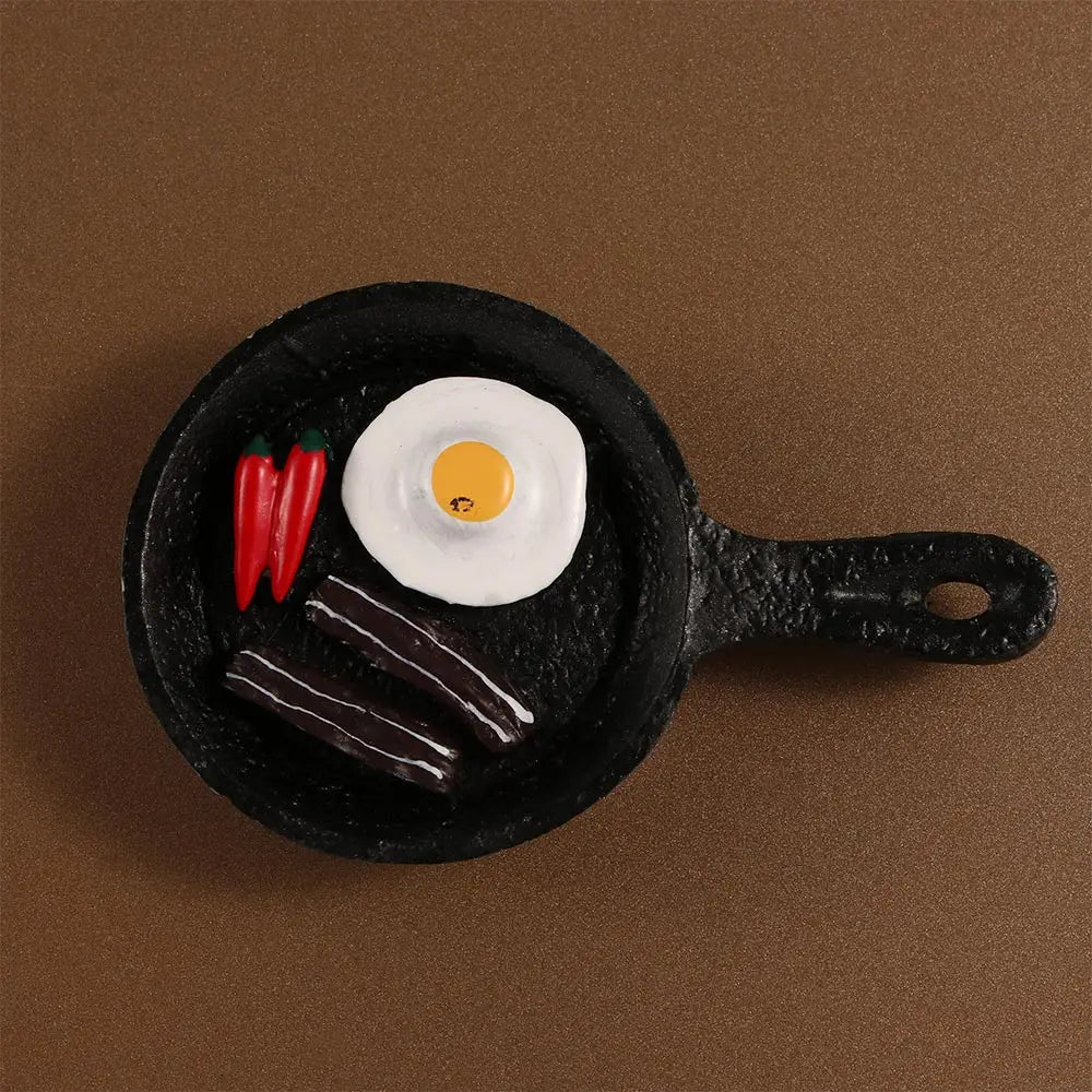 aimants décoratifs miniatures aliments baguette tomates lait oeufs vin ménage cuisine