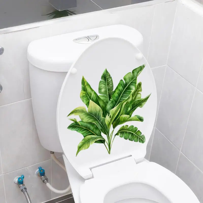 cache wc adhésif fleurs pivoines marguerites tulipes blanc classique salle bain autocollant