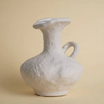 vase blanc céramique moderne minimaliste texturé opaque décoration intérieure table chambre esthétique