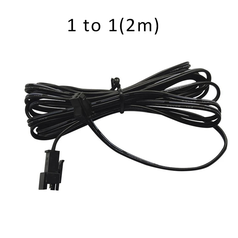 câbles électrique répartiteur 12v splitter clips boitier controle accessoire éclairage néon moderne