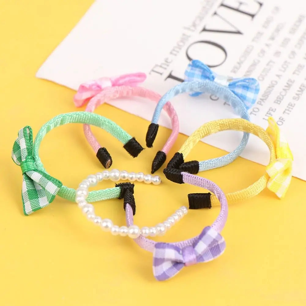 bandeau cheveux enfantin carreaux violet bleu jaune vert rose blanc clip métal 3cm