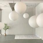 Suspension papier japonaise design danois verte