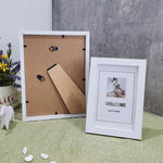 cadre photo bois noir blanc contemporain 10x15cm 15x20cm 20x25cm a4