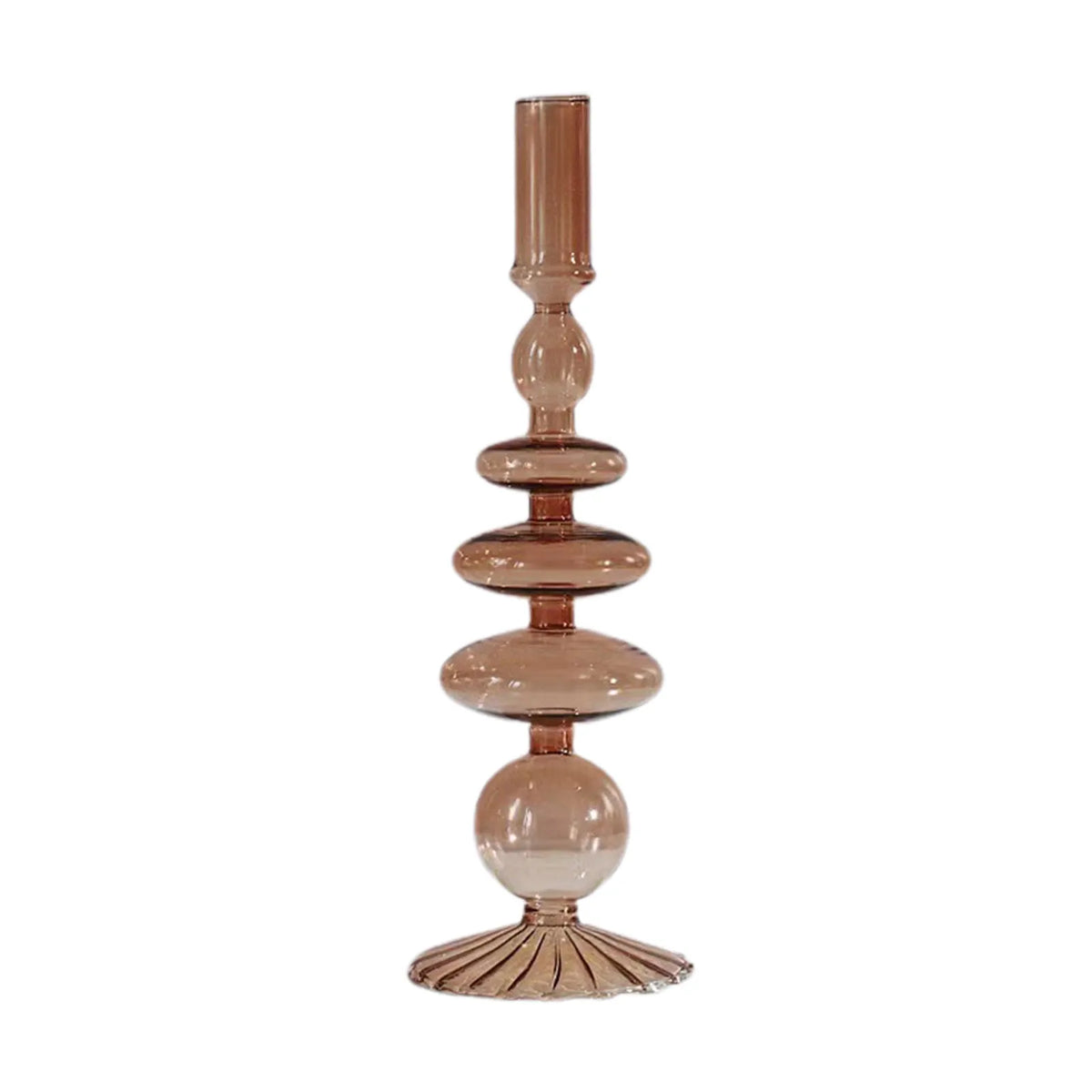 bougeoir moderne transparent bleu vert rose marron intérieur décoration maison élégant