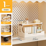 meuble rangement modulable boites bacs beige perforations moderne roulettes articles