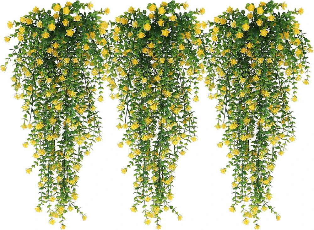 Guirlande suspendue artificielle fleurs vert rouge jaune violet blanc moderne 77cmintérieurDecoration