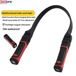 lampe torche rouge noire aimantée led rechargeable pratique moderne