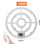 Panneau led blanc circulaire moderne aimant télécommande 60w 72w 80w 100w