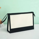 sac main toile polyester fermeture éclair blanc vert noir beige moderne pratique
