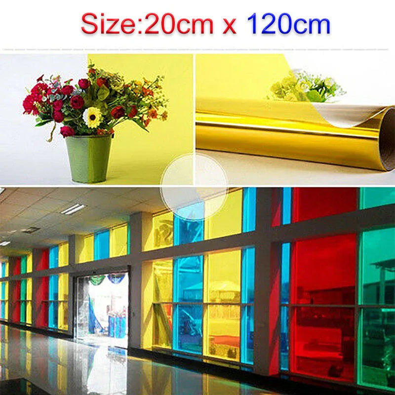 films verre adhésifs transparents multicolores moderne orange violet vert jaune rouge bleu