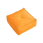 pouf carré moderne simili cuir beige orange vert mousse pe doux anti décubitus minimaliste