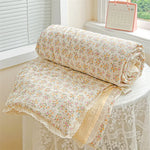 couette d'été imprimée floral vintage polyestère douce maison laver machine