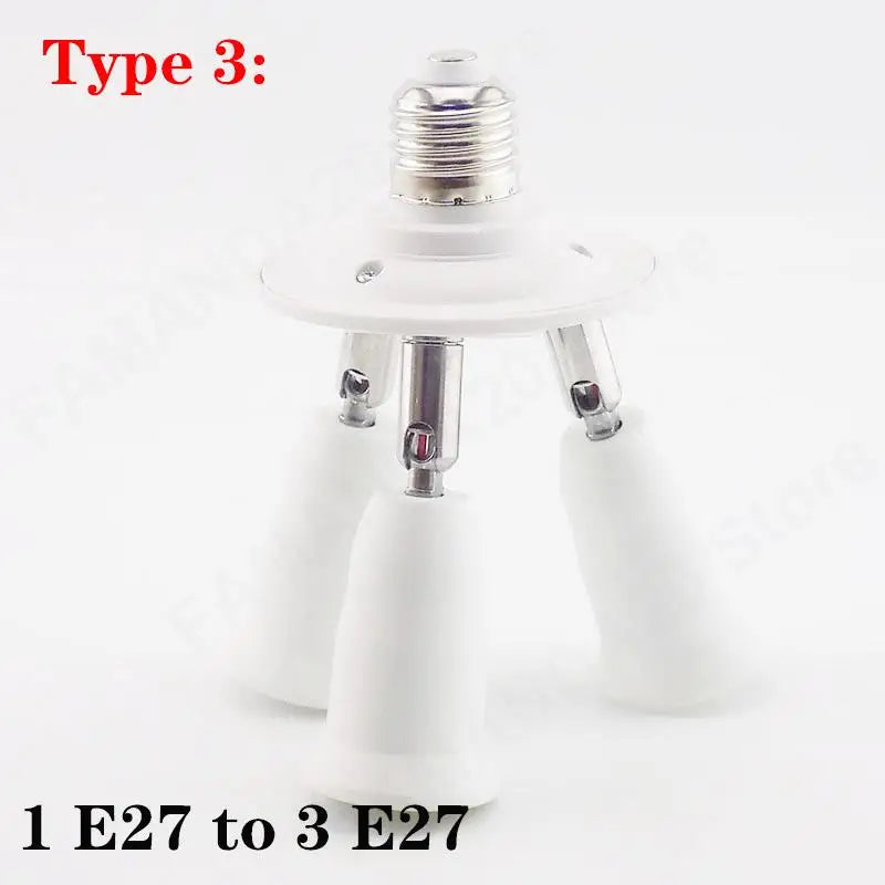 adaptateur E27 douilles led base lumiere support ajustable moderne blanc opaque