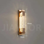 lampe murale moderne or cristal led élégante éclairage ambiance chambre salon