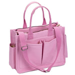 sac main femme violet uni moderne poches multiples bandoulière ajustable toile nylon