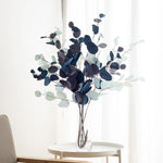 décoration intérieure branche artificielle feuilles rondes couleur automne naturelle minimaliste 87cm