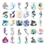 stickers vinyle imperméables sirènes dessin animé scrapbooking téléphone ordinateur portable bouteille hydroflask