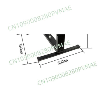 support table réglable industriel noir pieds vis métallique hauteur ajustable largeur maximale dimension fixations