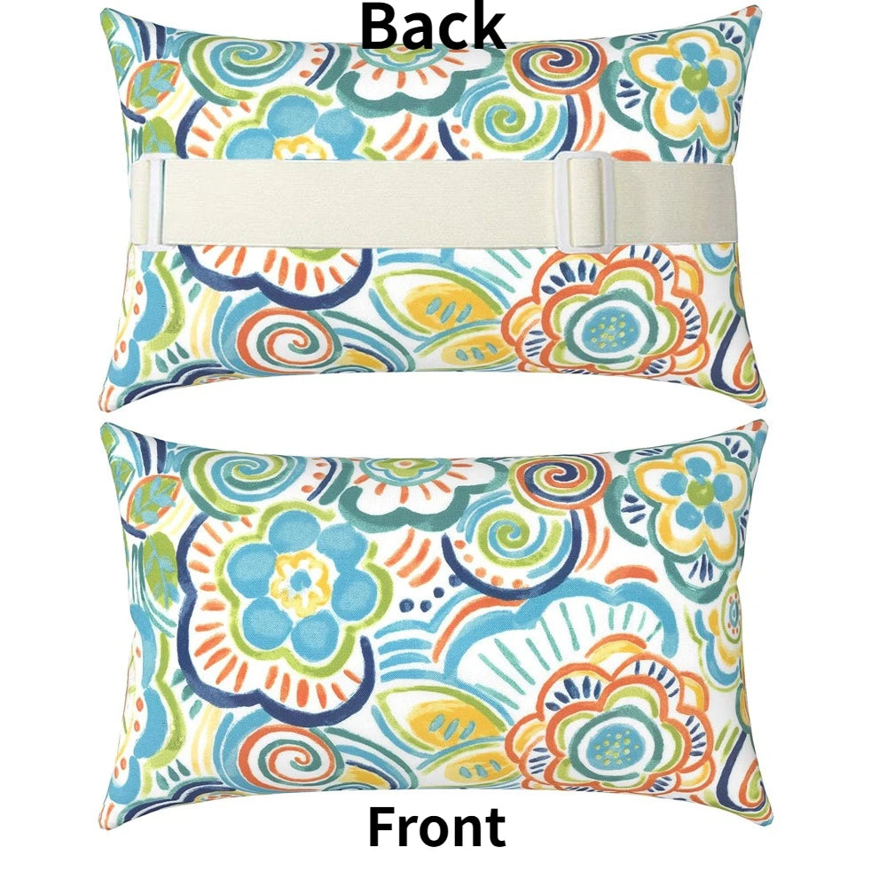 coussin moderne polypropylene rectangle blanc rayures utilisation décoration voiture 28x40cm imprimé nordique