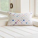 coussins décoratifs jacquard géométriques polyester modernes multicolores blancs voiture maison