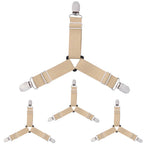 attache élastique lit clips métalliques tissu uni polyester coton moderne bleu noir blanc qualité