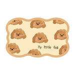 autocollant murale motif chien ours mignon texte have good dog beige rose
