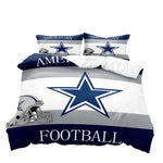 Housse de couette bleu marine avec motifs football américain