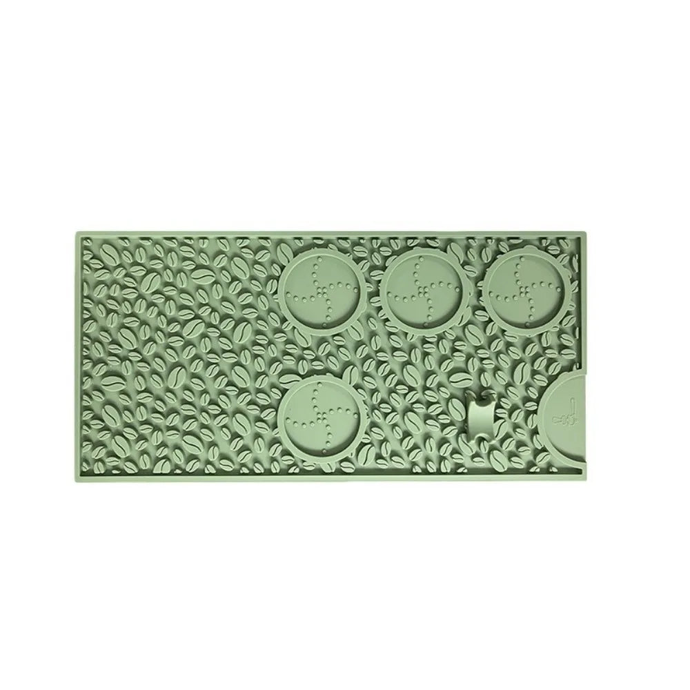 tapis cuisine silicone grains antidérapant drainant imperméable noir marron vert gris moderne