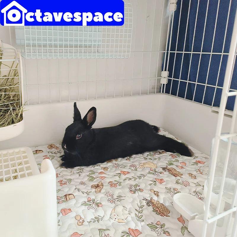 tapis sol animal compagnie coussin cage lapin cochon dindon mat doux imprimé animaux mignons