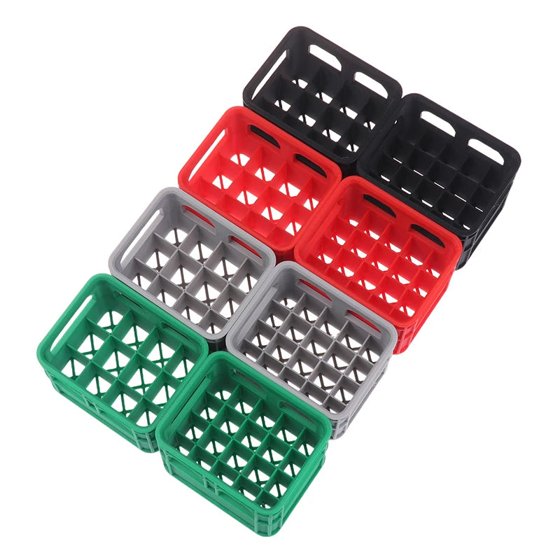 boîtes rangement batteries noir gris vert rouge grille compartiments moderne pratique
