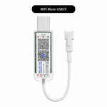 contrôleur lumière led wifi 28 touches 2048 pixels ws2812b ws2811 app vert blanc moderne