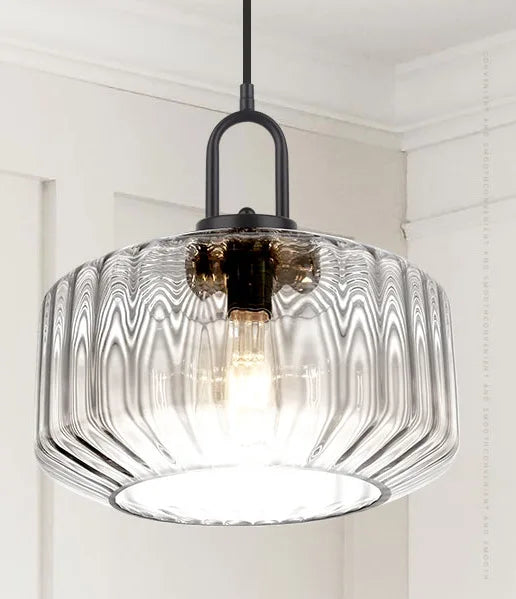 lampe suspendue moderne vert rose beige rayures horizontales opacité salon restaurant chambrehôtel