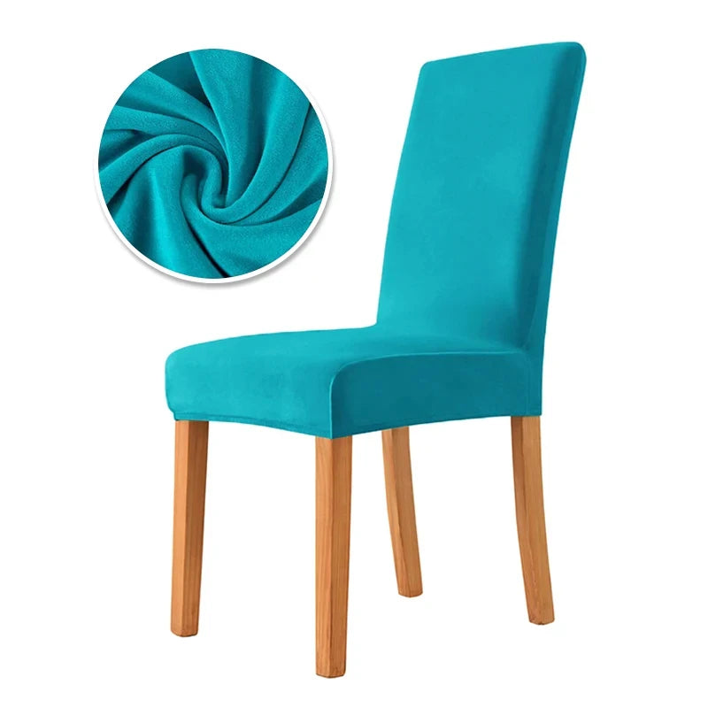 housse chaise velours moderne vert foncé gris clair adhésif élasthanne polyester