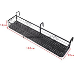 étagère murale noire moderne grille florale clips suspension plante pot assemblage économique