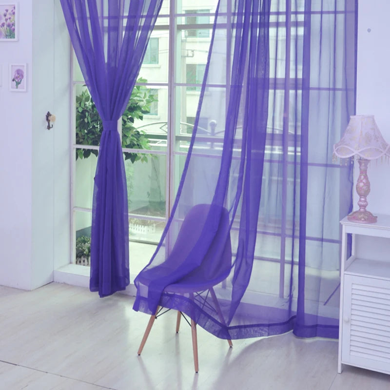 rideaux tissu plissé vertical modernes couleurs vives translucides fenêtre decoration maison