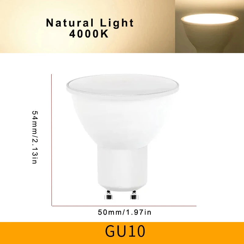 ampoule led gu10 projecteur blanc moderne 500 999 lumens 2700k 6500k 50000 heures