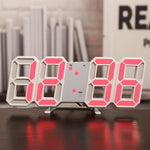 horloge numérique LED pliable horloge murale moderne minimaliste affichage numérique décoration chambre coucher