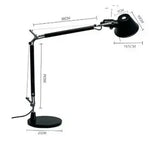 lampe moderne argentée réglable sans filaire opaquer nordiqueTouchable switch