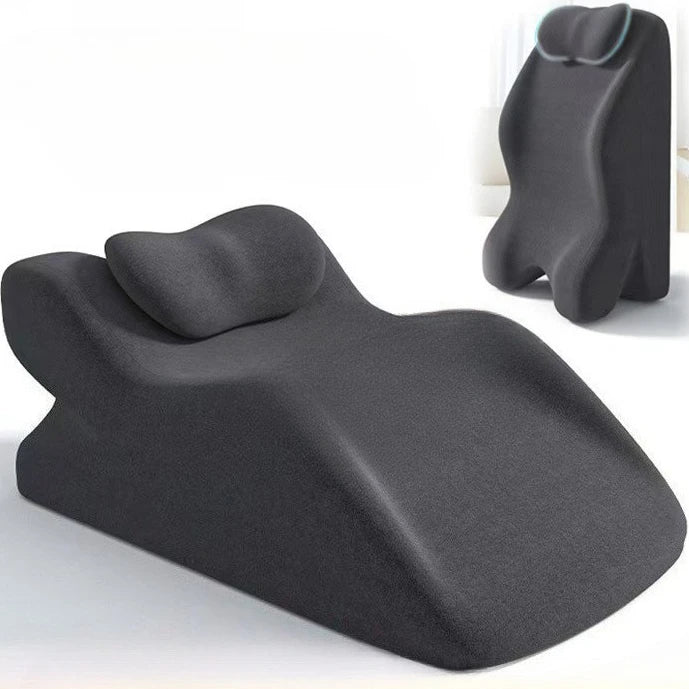 coussin ergonomique multifonctionnel memory foam noir blanc support dos jambes oreiller pieds moderne