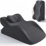 coussin ergonomique multifonctionnel memory foam noir blanc support dos jambes oreiller pieds moderne