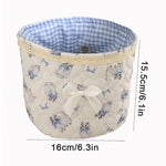 panier rangement rose bleu rayures vichy vintage doux organisation maison