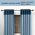 tige rideau ajustable fer noir moderne clips fenêtre 368cm 220cm 146cm 144cm