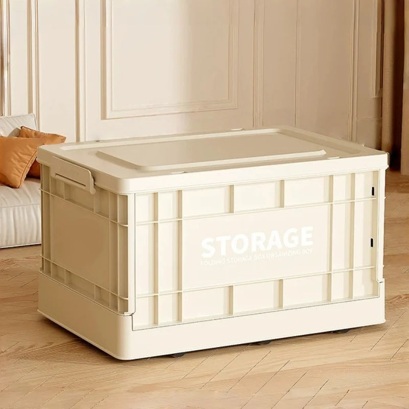 boîtes rangement pliables grandes capacités 40l 50l charge 100kg beige vert olive vintage poignées